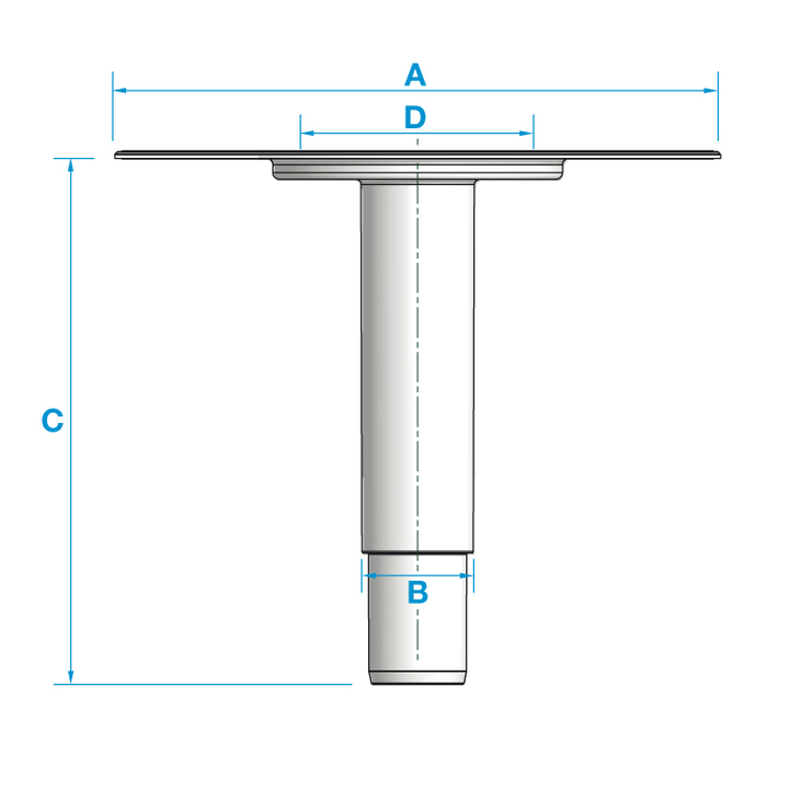 Kit « liquid » télescopique vertical TNT - diamètre 50 mm
