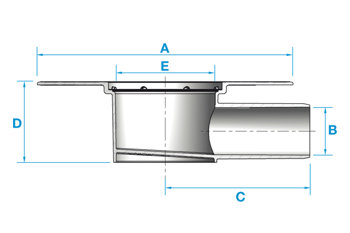 KIT liquid side telescopic with fiberglass mesh - diameter 50 mm