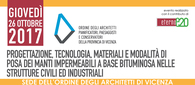 Seminario di formazione professionale in materia di impermeabilizzazioni a Vicenza Seminario di formazione professionale in materia di impermeabilizzazioni a Vicenza