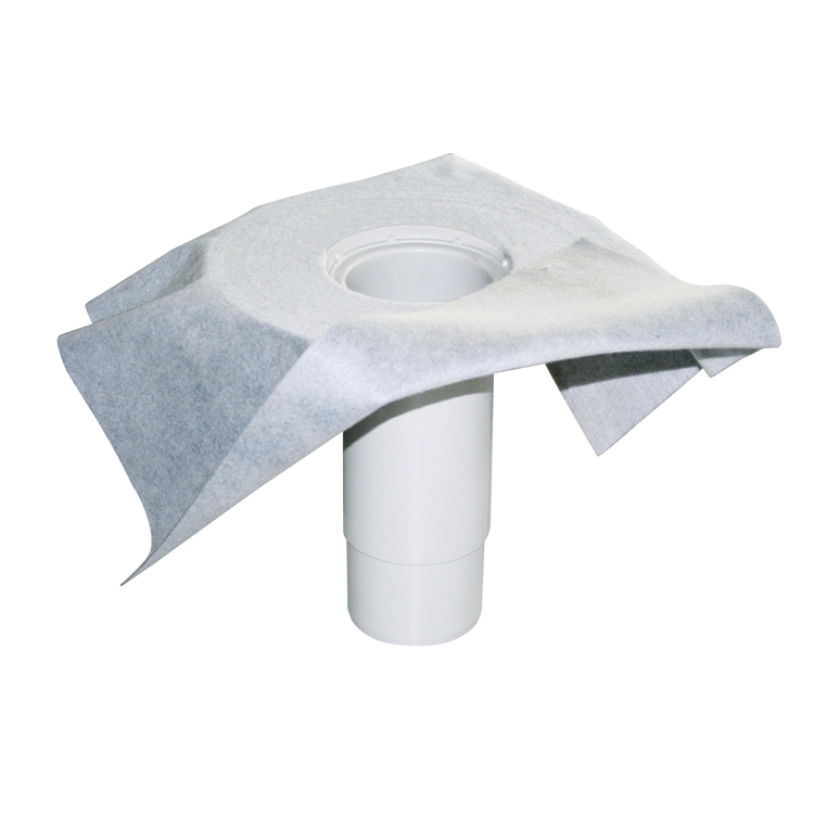 Roof drain liquid straight telescopic with non woven sheet - diameter 50 mm